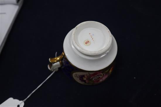 An early 19th century Swansea porcelain tea cup, saucer and plate, c.1820